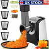 Electric Salad Maker Slicer Fruit Cutter Vegetable Grater Chopper 4 Cones Dicer