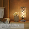 Modern USB Crystal Table Lamp Bedside Light Lighting Home Bedroom Desk Lamp