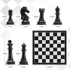 Large Chess Wooden Set Folding Chessboard Magnetic Pieces Wood Board