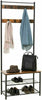 Wooden Coat Stand and Shoe Rack Hallway Bedroom Clothes Hat Hanger Hook Shelves