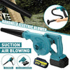 21V 6000mAh Cordless Garden Yard Leaf Snow Blower Air Vacuum Lightweight 2-in-1