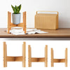 Small DIY Bamboo Plants Display Stand Wooden Plant Stand Shelf Storage Rack