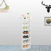 7 Tiers Shoe Storage Rack Shelf Wooden Corner Display Unit Boots Organizer Stand