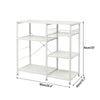 3-Tier Industrial Kitchen Cart Shelf Storage Pot Pan Rack Holder Table