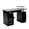 Computer Desk Study Desk Workstation PC Laptop Table Home Office Drawers Shelves