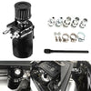 300ml Oil Catch Breather Can Universal Baffled Aluminum Reservoir Tank Black UK