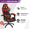 Red Adjustable Executive Racing Gaming Computer Office Chair Swivel Recliner UK