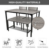 3/4 Piece Dining Table Chair Set Kitchen Wooden Compact Metal Frame 2 or 4 Seat