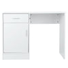 Small White Computer Desk Study PC Table Laptop Home Office Workstation Drawer