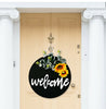 Wooden Welcome Front Door Sign Plaque Garland Wreath Christmas Hanging Decor