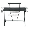 Gaming Desk PC Table w/ Monitor Stand+Cup Holder+Headpho