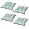 2/4PCS Seat Pad Dining Room Kitchen Garden Chair Cushions Tie On Flower Check UK