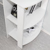 Mondeer White Corner Table L-shaped Computer Desk Workstation Office Study