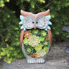 Solar Powered LED Light Owl Ornament Novelty Garden Lawn Lamp Statue Waterproof