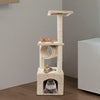 Cat Tree Tower Kitten Scratching Post Pet Activity Centre Scratcher Beige