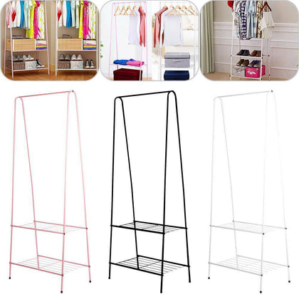 Clothes Storage Shelfs Rail Rack Garment Dress Hanging Display Shoes Stand UK