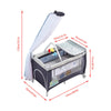 Portable Baby Travel Cot Crib Bassinet Bed Playpen Infants with Mattress Folding