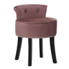 Dressing Table Chair Small Guest Reception Stool Stud Button Padded Seat Bedroom