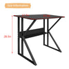 Computer Home Office Desk Corner Wooden Metal Desktop Table PC Study Workstation