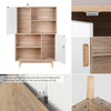 Cupboard Storage Sideboard Display Cabinet Freestanding Bookcase with Doors