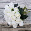 18 Heads Silk Rose Artificial Fake Flower Bouquet Bride Wedding Party Home Decor