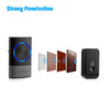 Wireless Door Bell Doorbell Wall Plug-in Chime Remote 300M 45 Tune Waterproof UK