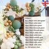 157 Avocado Green Balloons Garland Arch Kit Retro Green Gold Latex Party Decor