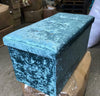 New Quilted Folding Storage Ottoman Seat, Crushed Velvet Toy Storage Box