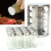 16-Jar Revolving Countertop Spice Rack Organizer Herb Spice Seasoning Tower Rack