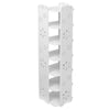3/4/7 Tier Shoes Storage Cabinet White Door Organiser Shelf Rack Stand Unit New