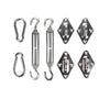 8pcs Stainless Steel Sun Sail Shade Canopy Fixing Fittings Hardware Accessory CP