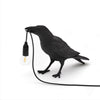 Rat Bird Table Lamp Desk Reading Night Light Bedside Resin Crow Wall Sconce Lamp