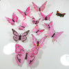 12pcs 3D Butterfly Wall Stickers Art Decals Home All Room Decorations Decor Kids