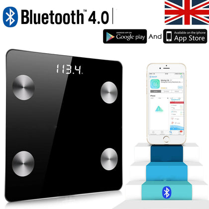 Bluetooth Digital Weight Bathroom Scales Body Fat Scales Smart for IOS Android
