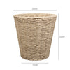 Round Waste Paper Basket Bin - Rubbish Bin for Bedroom, Bathroom, Office