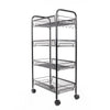 4 Tier Kitchen Food Storage Trolley Vegetable Cart Rack Shelf Bathroom