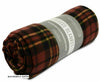 Tartan Check Polar Fleece Throw Blanket Picnic Beach Park Travel 120cm x 150cm