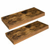 HOOBRO Floating Shelves Set of 2 Bookshelf Wall Mounted Shelves Storage Shelves