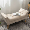 Upholstered Bed End Bench Tufted Window Hallway Seat Chaise Lounge Pouffe Stool