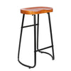 UK Antique Bar Stool Metal Legs Dining Kitchen Pub Breakfast Chair Non Slip Seat