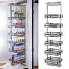 400mm Tall Larder Unit 6 Tier Pull Out Basket Kitchen Cabinet Cupboard Storage