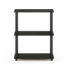 Furinno Turn-N-Tube 3-Tier Compact Multipurpose Shelf Display Rack Bookshelf