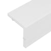 L-Shaped Home Office Desk Corner Computer Desk Black/White for Home Study Work