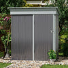 Metal Garden Shed Outdoor Tools Equipments Storage House Shed with Safety Latch