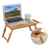 Adjustable Portable Laptop Lazy Table Stand Lap Sofa Bed PC Notebook Desk Bamboo