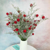 15Pcs Dried Flower Bouquets Artificial Strawberries Grass Flower Home Decor DIY