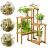 Wooden Outdoor Indoor Pot Plant Stand Display Garden Decor Flower Rack 5 Tiers