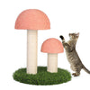 Cat Kitten Pet Sisal Scratching Post Kitten Scratcher Play Fun Mushroom Cluster