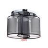 Modern Chrome Fabric Chandelier Flush Mount Ceiling Lamp Light Living Room Home