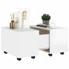 Home Storage Coffee Table High Gloss White 60x60x38 cm Chipboard Living Room